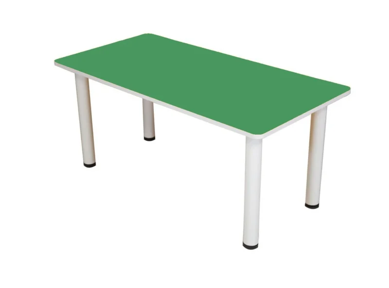 Dikdörtgen Masa Metal Ayaklı Yeşil