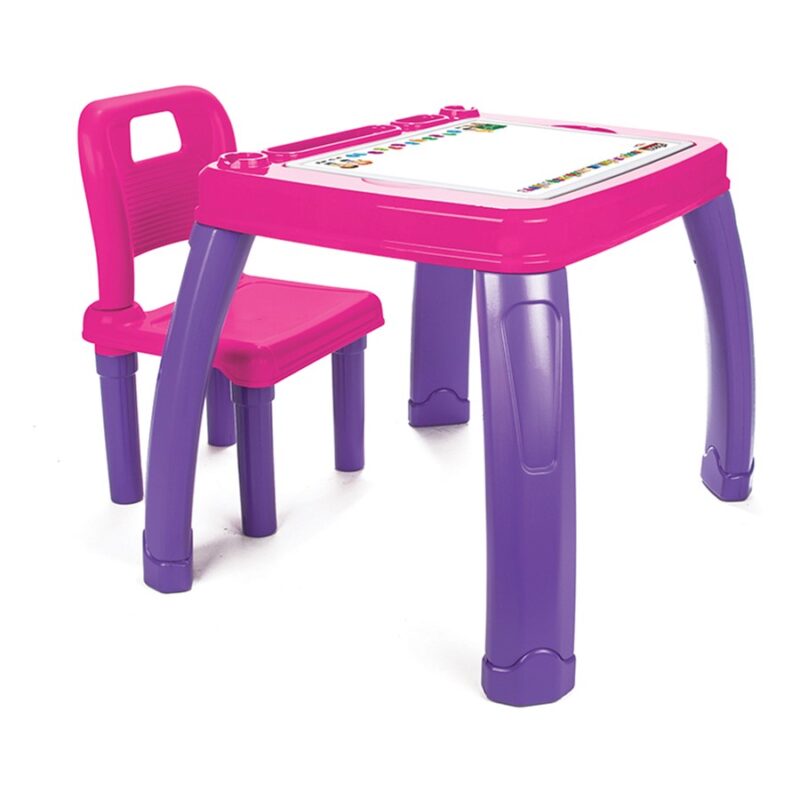 Pilsan Sandalyeli Çalışma Masası Pembe